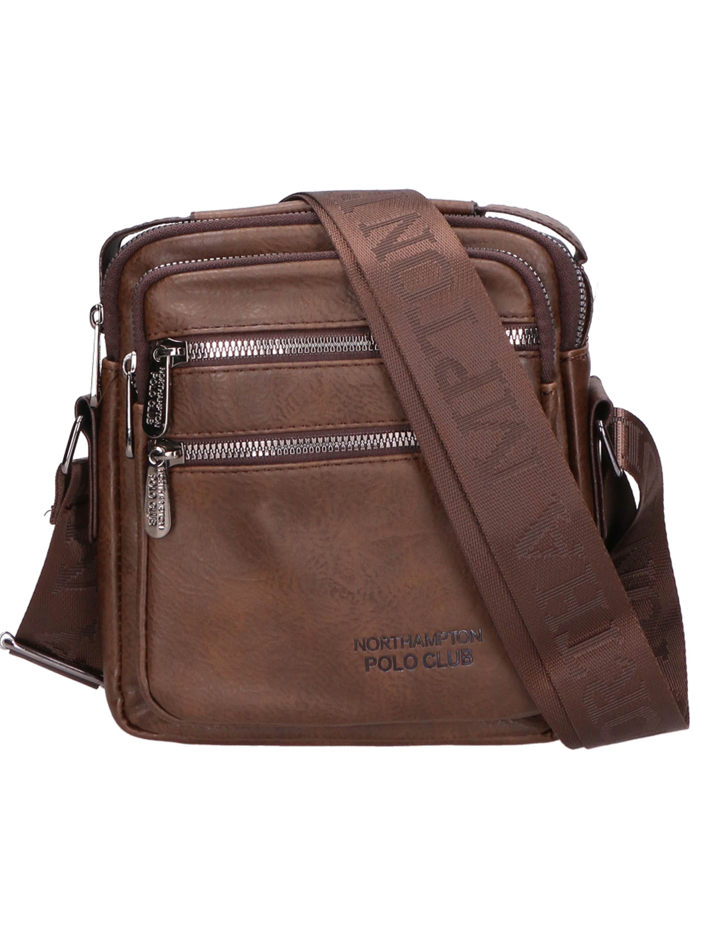 Borsa a spalla di Northampton Polo Club in marrone