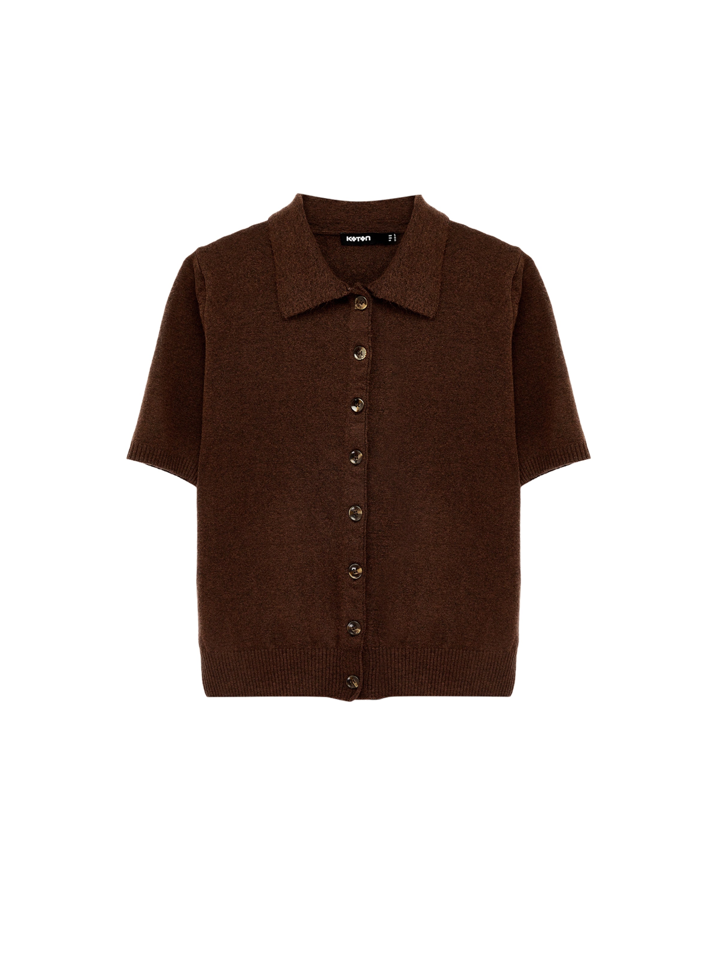 Koton Gebreid vest in Bruin: voorkant