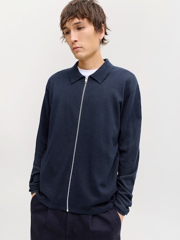 JACK & JONES Cardigan 'JJCOLE' i blå