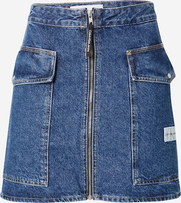 Calvin Klein Jeans Skirt in Blue: front