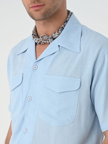 Coupe regular Chemise Antioch en bleu