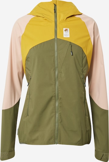 Maloja Veste outdoor 'EmeritaM.' en jaune / olive / rose, Vue avec produit