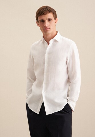 SEIDENSTICKER Slim fit Business shirt ' Slim ' in White: front