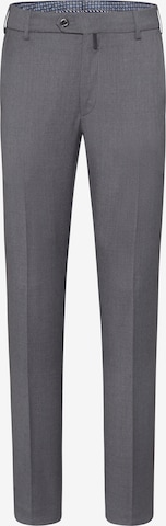 Meyer Hosen Regular Pleated Pants 'Bonn' in Grey: front