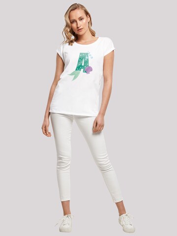 T-shirt 'Disney Alphabet A Is For Ariel' F4NT4STIC en blanc