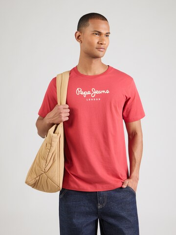 T-Shirt 'Eggo' Pepe Jeans en rouge : devant