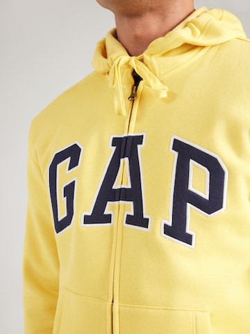GAP Sweatjacka 'HERITAGE' i gul