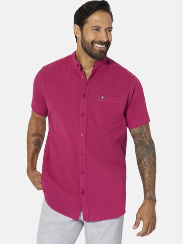 Jan Vanderstorm Comfort Fit Hemd 'Albart' in Rot: Vorderseite