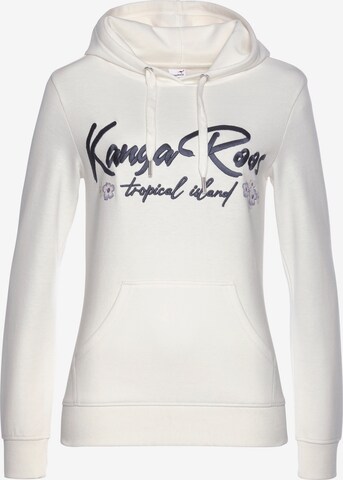 KangaROOS Sweatshirt in White: front