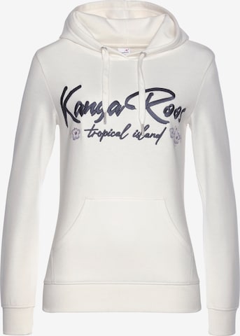 KangaROOS Μπλούζα φούτερ σε λευκό: μπροστά