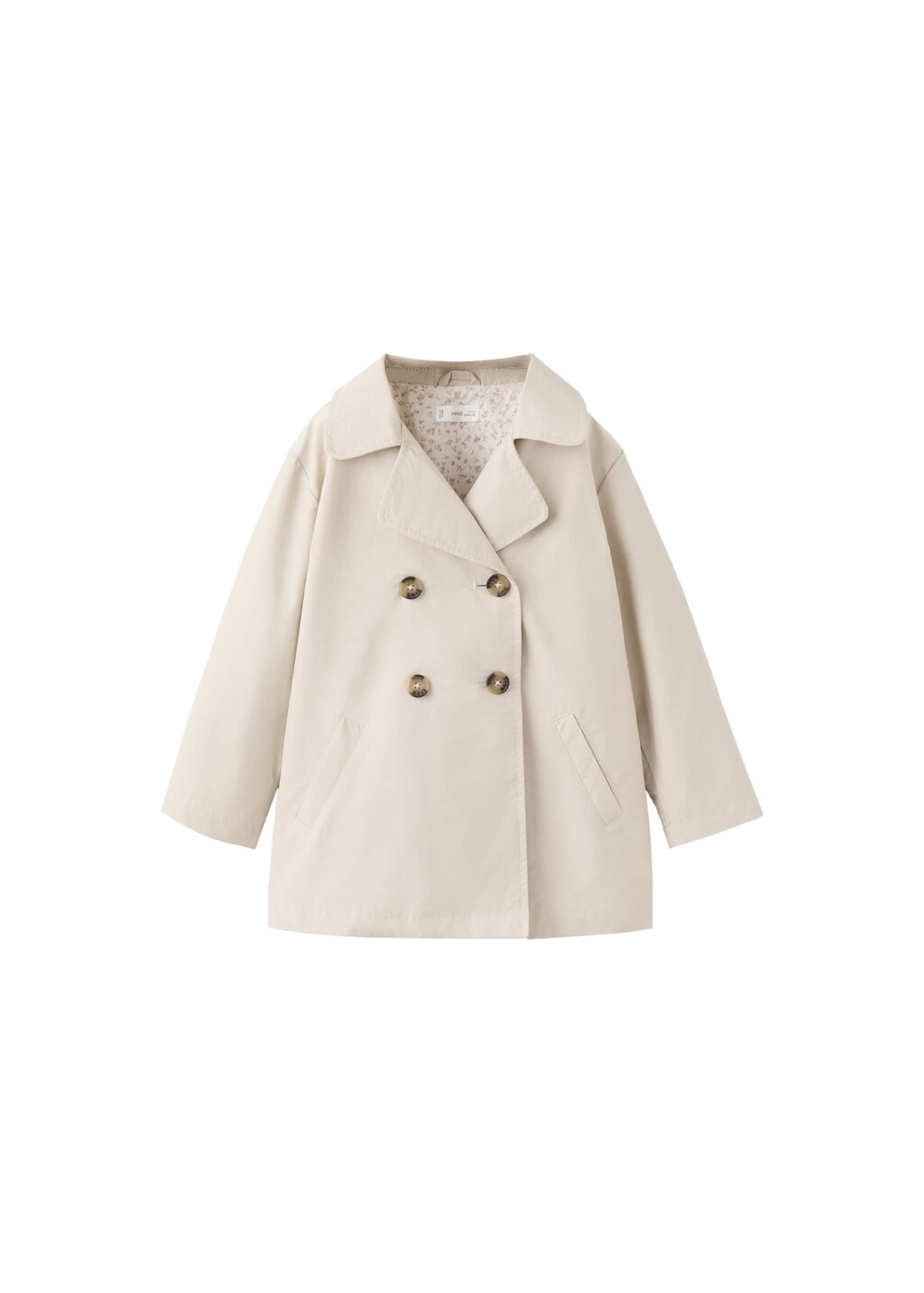 MANGO KIDS Mantel in Beige: Vorderseite