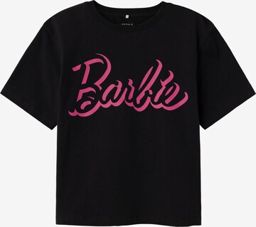 Tricou 'Dalina Barbie' de la NAME IT pe negru: față