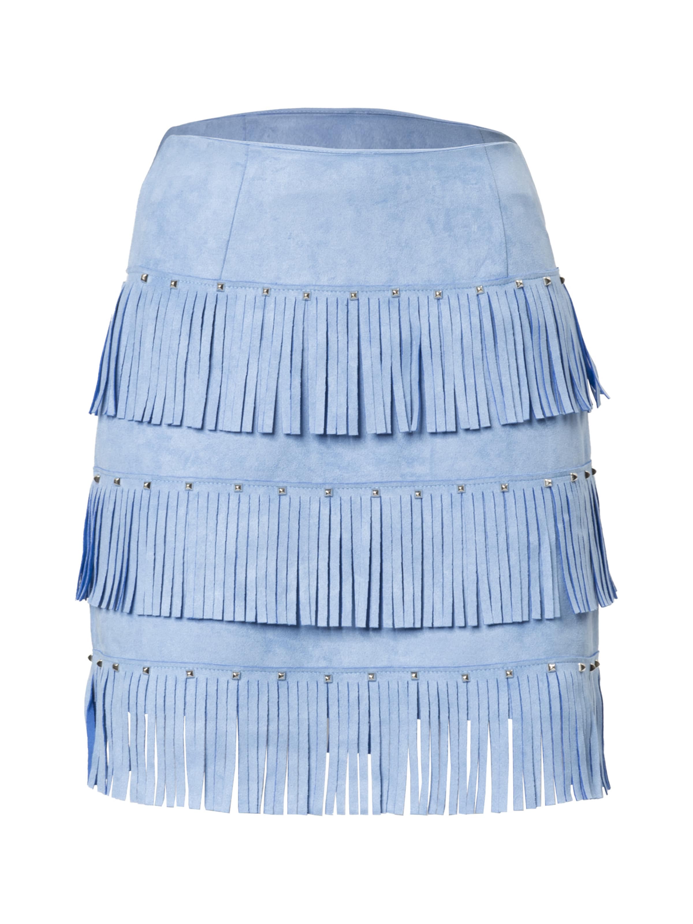 Influencer Φούστα σε μπλε: μπροστά