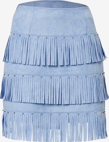 Fustă de la Influencer pe albastru: față