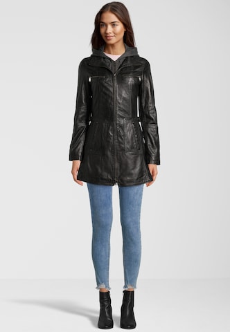 H.I.S Between-Season Jacket in Black: front