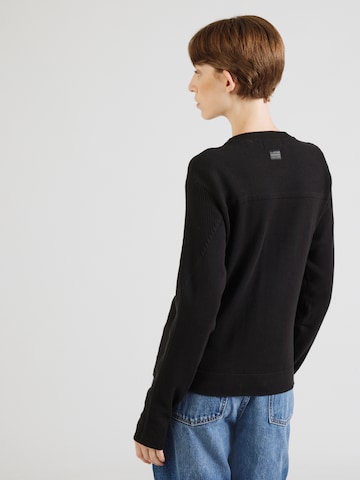 G-STAR Sveter - Čierna: zadná strana