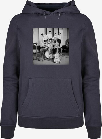 Merchcode Sweatshirt 'Beatles - Rehearsal Room' in Grijs: voorkant
