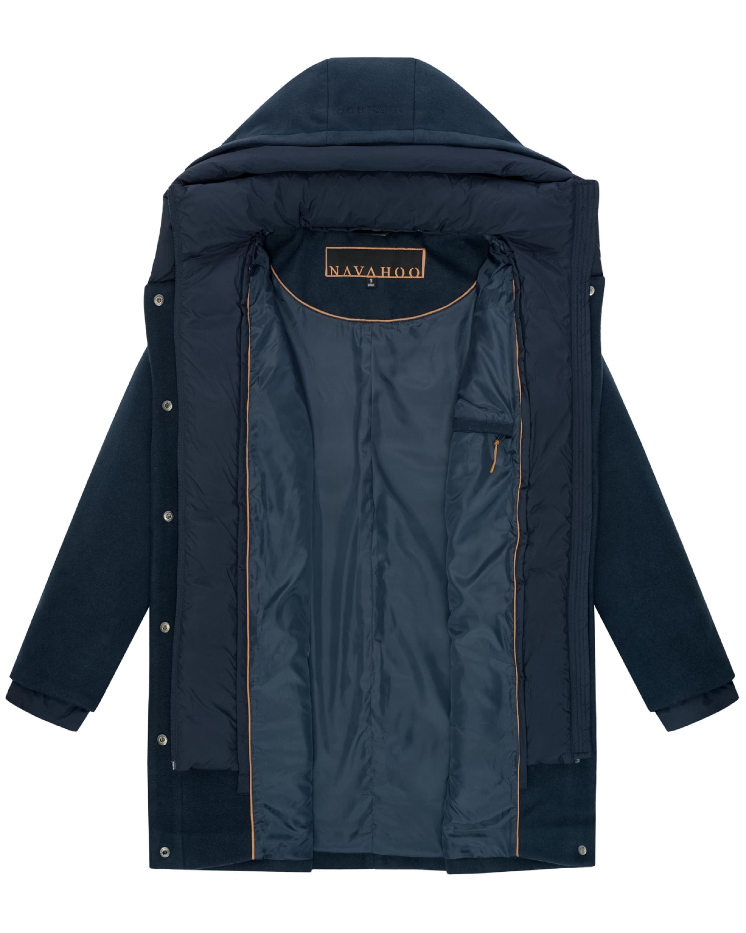 NAVAHOO Winter coat 'Flauschwunder 14' in Blue