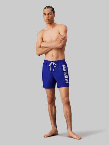 Calvin Klein Swimwear Zwemshorts 'Intense Power' in Blauw