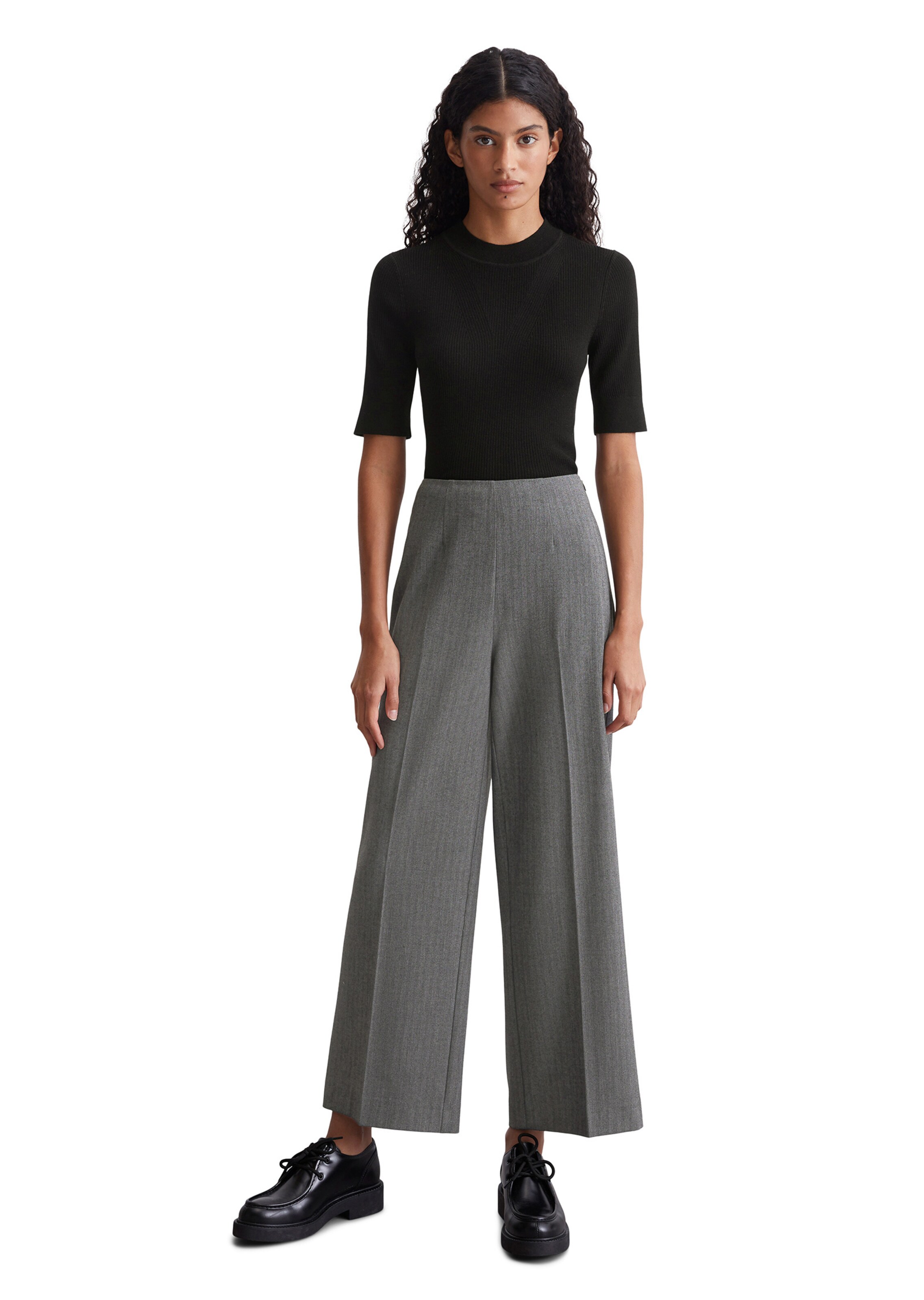 pelēks Marc O'Polo Platas staras Buktētas bikses