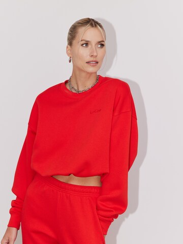 LeGer by Lena Gercke - Sudadera 'Rosa' en rojo: frente