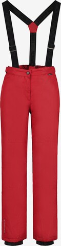 ICEPEAK Regular Outdoorhose 'Fidelity' in Rot: predná strana