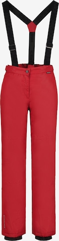 Regular Pantaloni outdoor 'Fidelity' de la ICEPEAK pe roșu: față