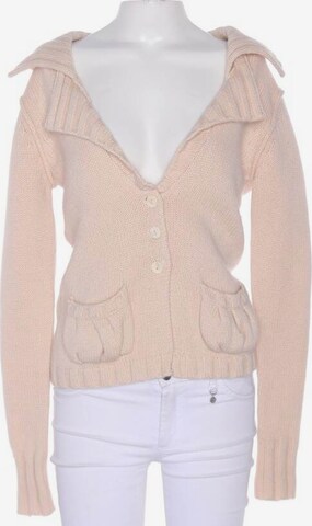 Rosa Cashmere Sweater & Cardigan in S in White: front