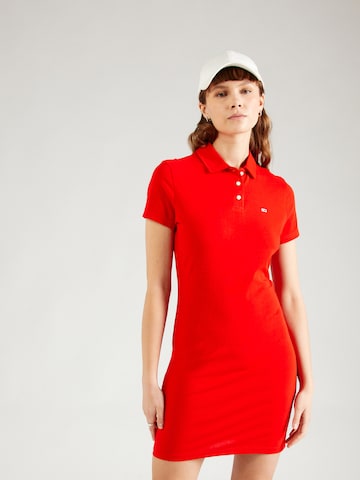 Tommy Jeans Kleid 'ESSENTIAL' in Rot: predná strana