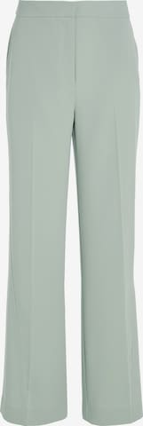 Calvin Klein Pleat-Front Pants in Green: front