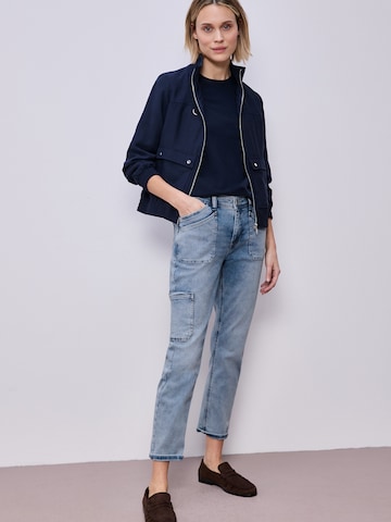 STREET ONE Slimfit Τζιν cargo 'Charlie' σε μπλε