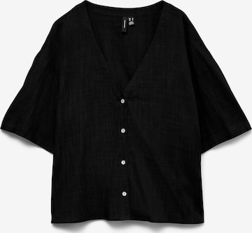 VERO MODA - Blusa en negro: frente