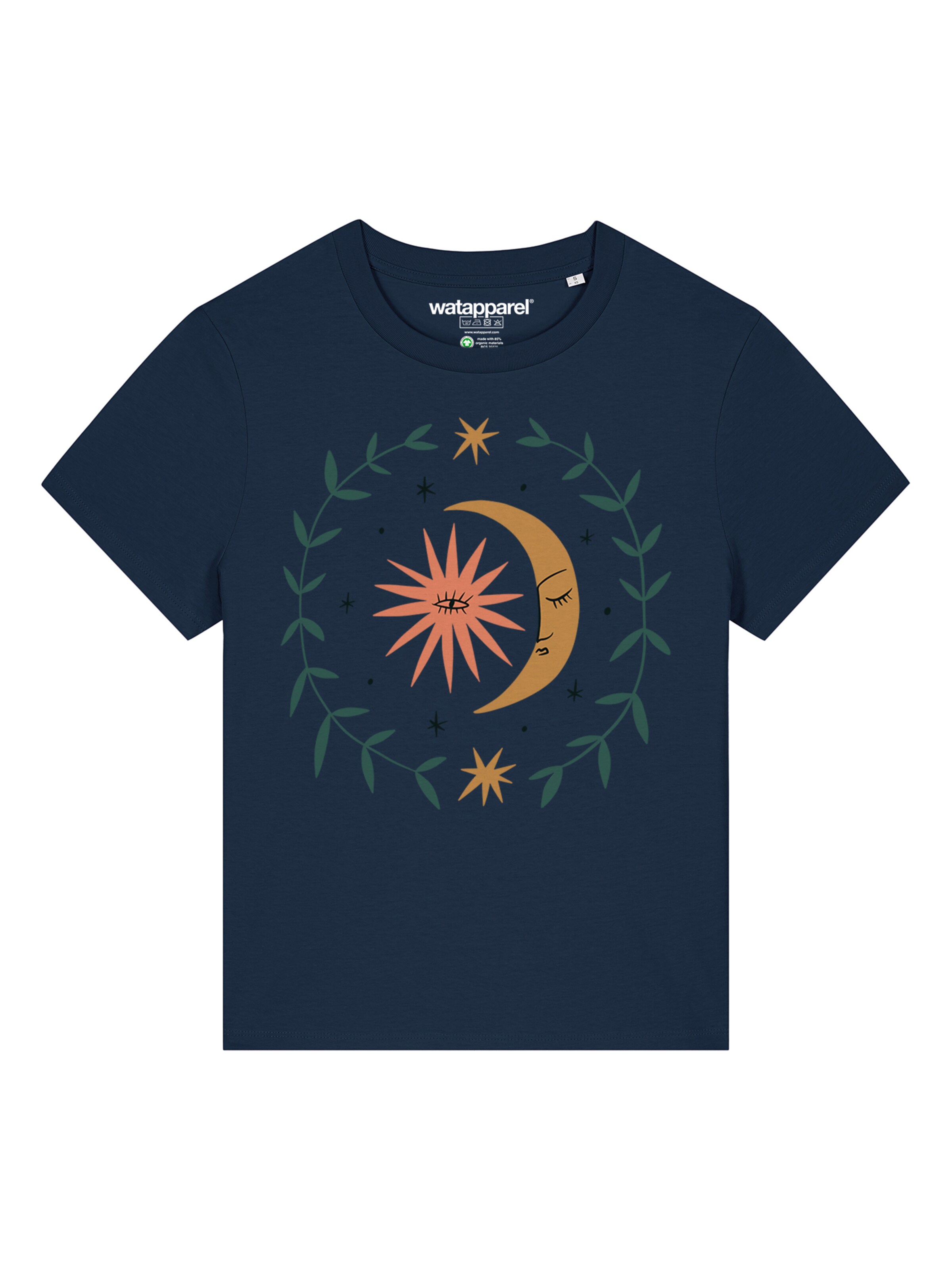 T-shirt 'Love and flex' Watapparel en bleu : devant