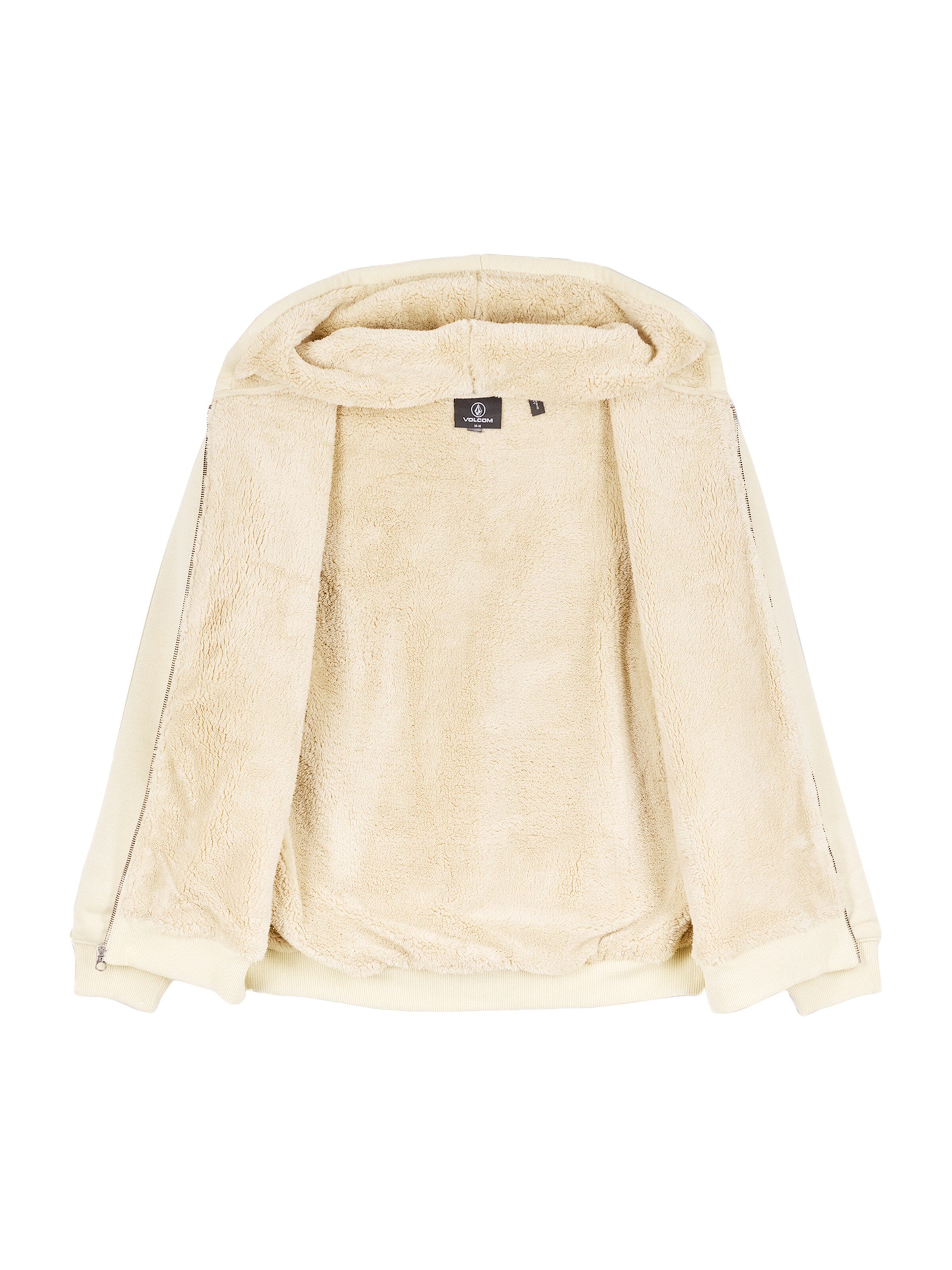 Volcom Sweat jacket 'Single Stone Lined' in Beige