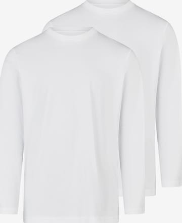 Ragman Shirt 'Basic' in Weiß: Vorderseite
