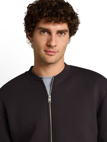 TOM TAILOR DENIM Sweatjacke in Grau
