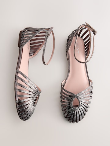 Ballerina con cinturino 'Forever Comfort®' di Next in argento