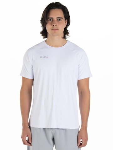 Maglia funzionale 'Raw' di Divina in bianco: frontale