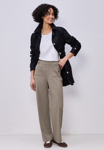 STREET ONE Loose fit Pleated Pants in Beige