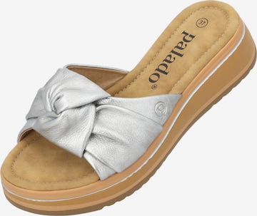 Palado Pantolette 'Theryx' in Silber: Vorderseite