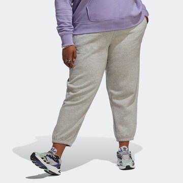 Effilé Pantalon ADIDAS ORIGINALS en gris : devant