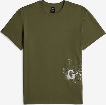 G-STAR Shirt in Groen: voorkant