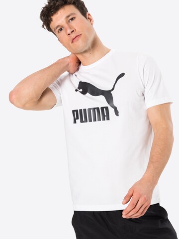 T-Shirt 'Classics' PUMA en blanc : devant