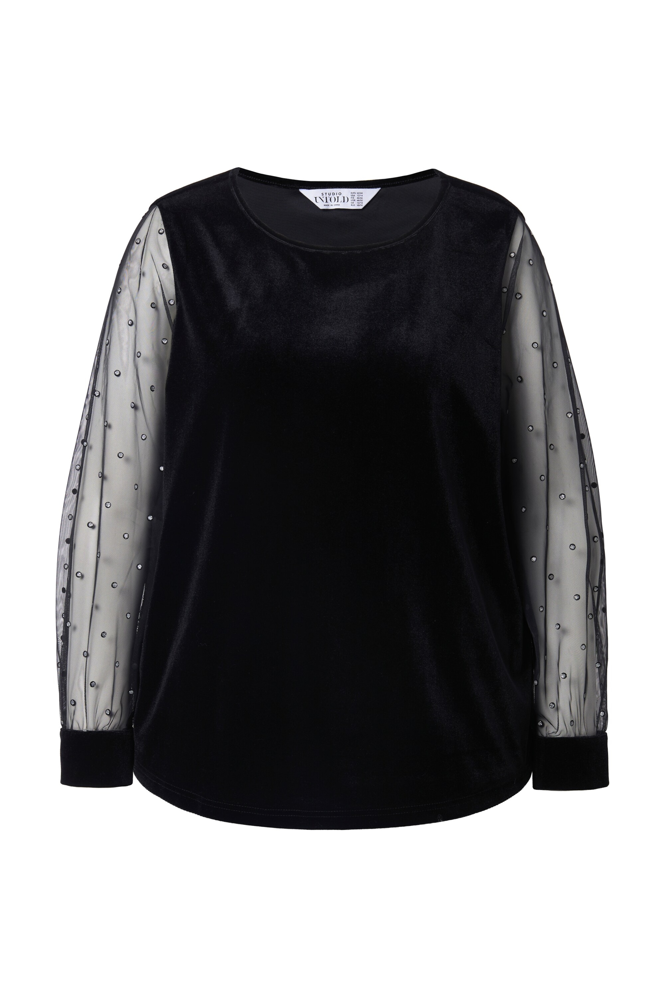Studio Untold Blouse in Black: front