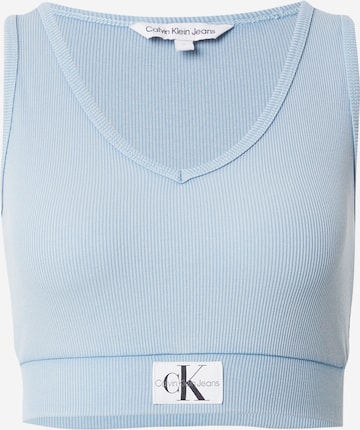 Calvin Klein Jeans Top | modra barva: sprednja stran