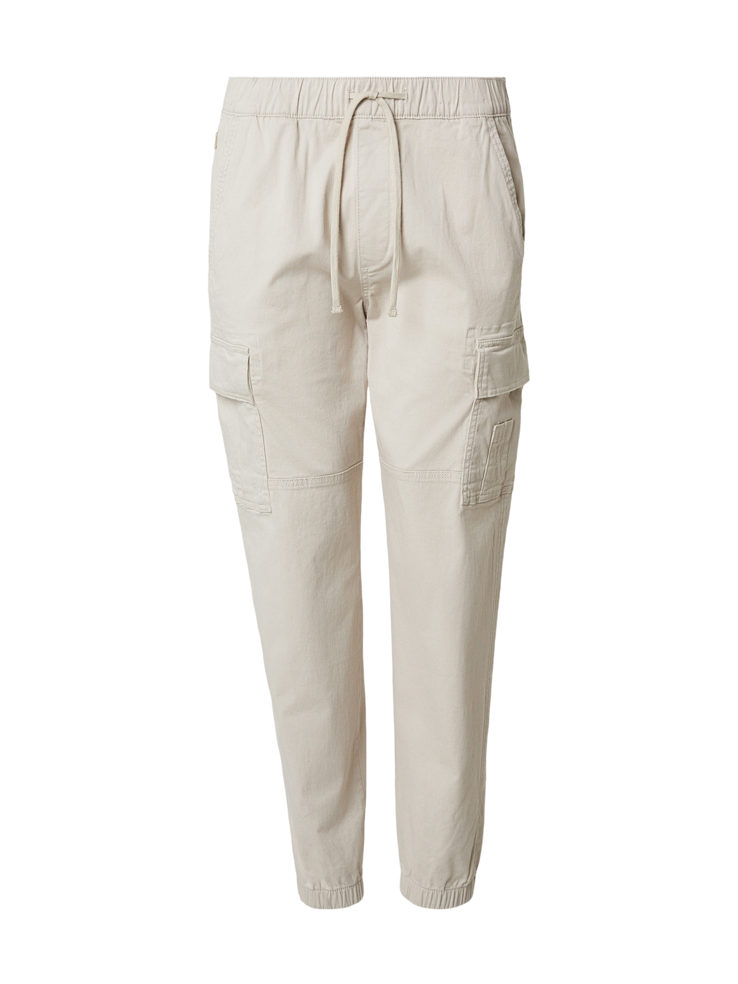 HOLLISTER Tapered Cargobroek in Beige: voorkant