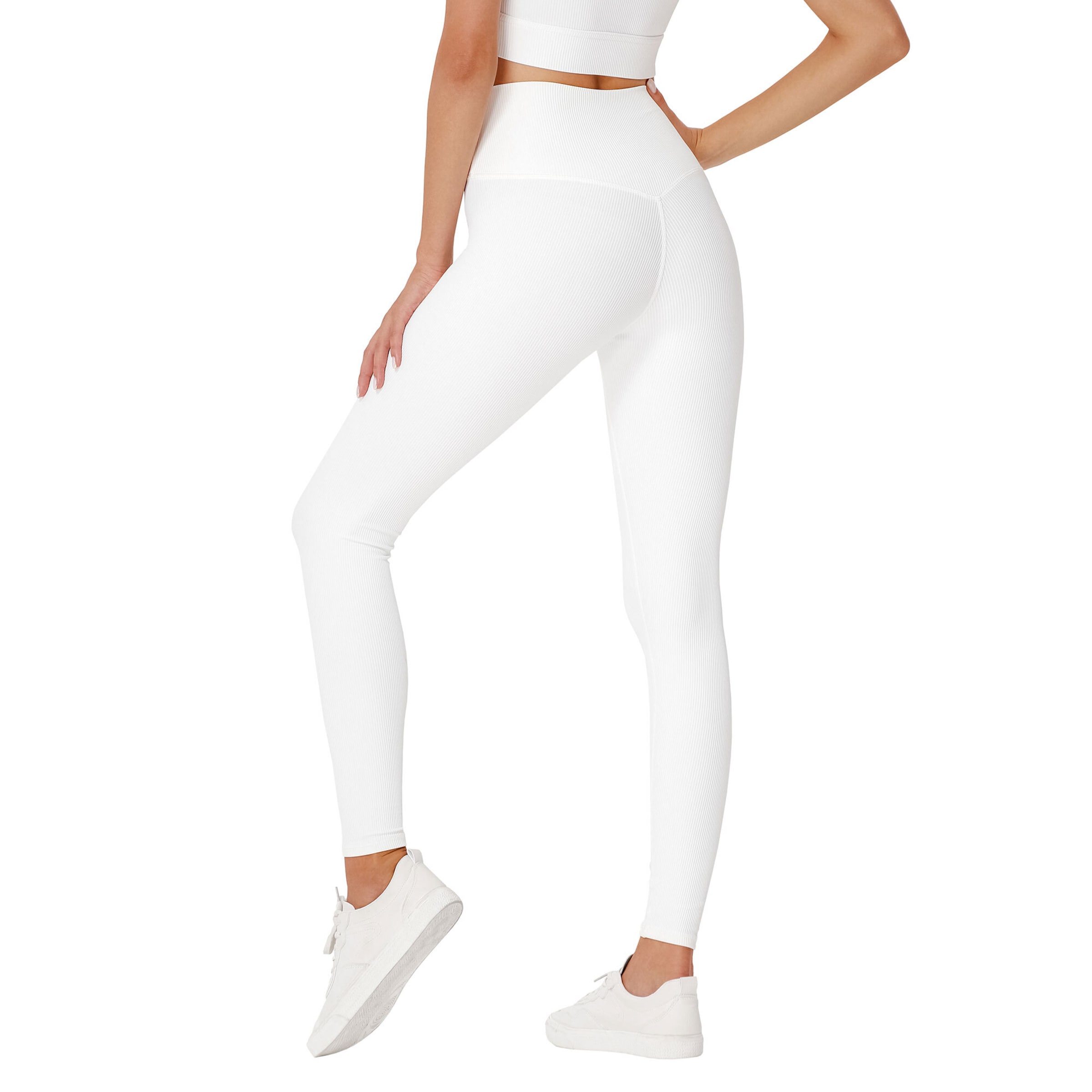 Skinny Pantaloni sportivi 'Club Level' di YEAZ in bianco