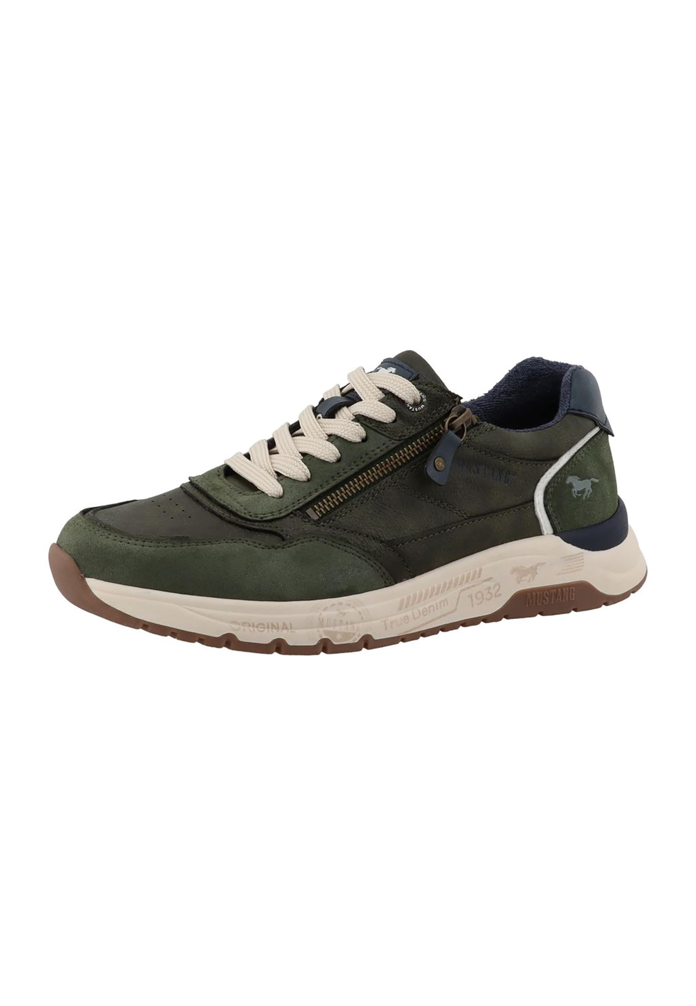 Sneaker bassa di MUSTANG in verde: frontale