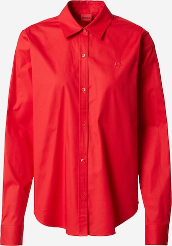 HUGO Red Блуза 'Essential' в червено: отпред