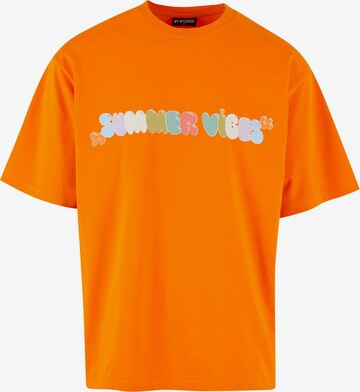 2Y Studios Shirt 'Summer Vibes' in Oranje: voorkant